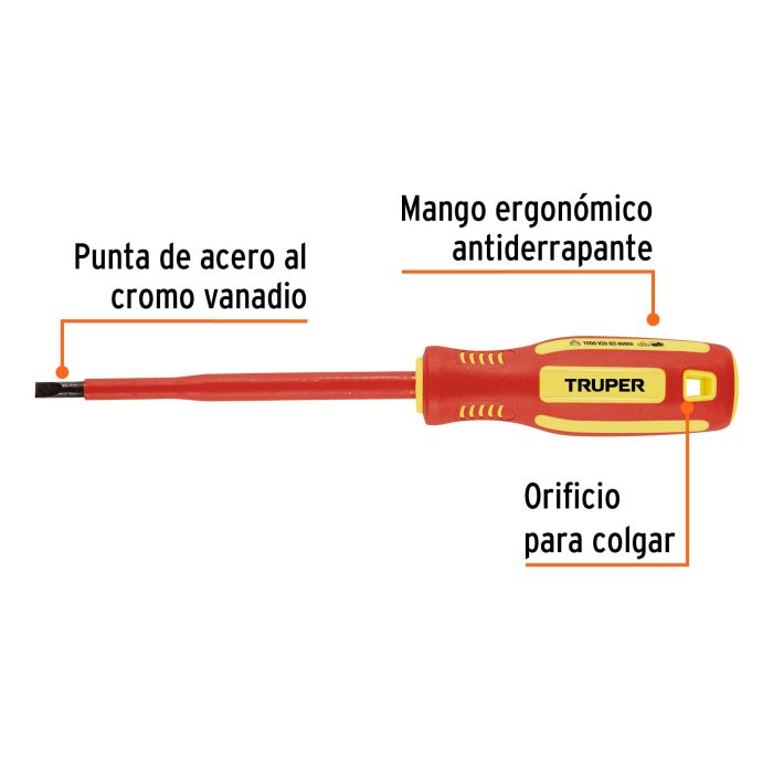 Destornillador dieléctrico plano 7/32" x 5" - Imagen 3