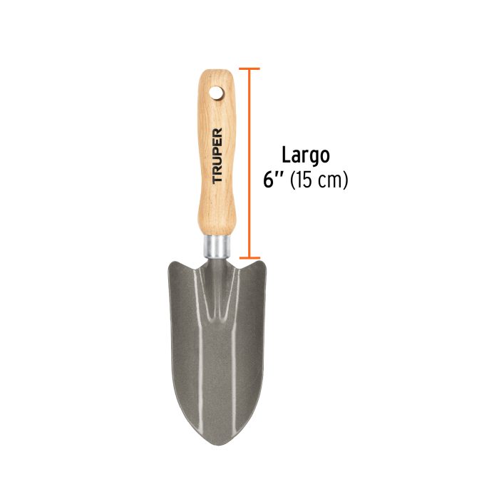 Palita ancha de jardín, mango de 6" - Imagen 4