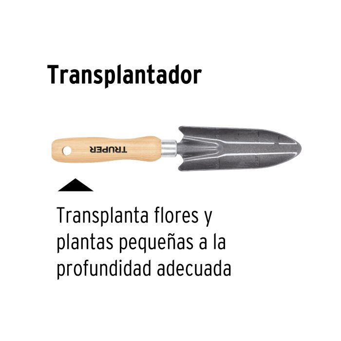 Palita angosta de jardín, mango de 6" - Imagen 4
