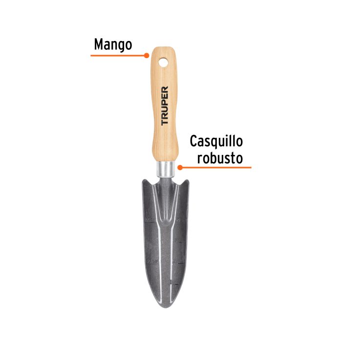 Palita angosta de jardín, mango de 6" - Imagen 2
