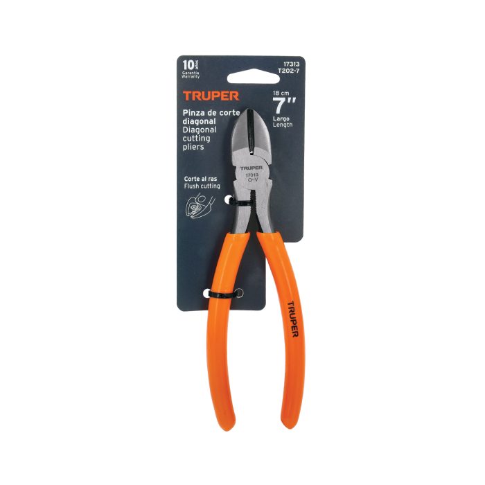 Pinza de corte diagonal 7" mango de PVC - Imagen 2