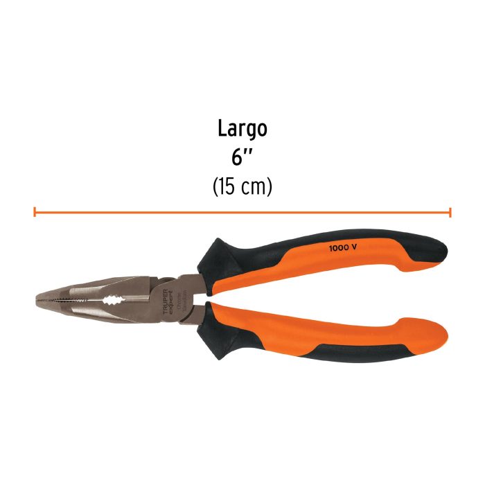 Pinza punta curva 6" mango Comfort Grip - Imagen 3