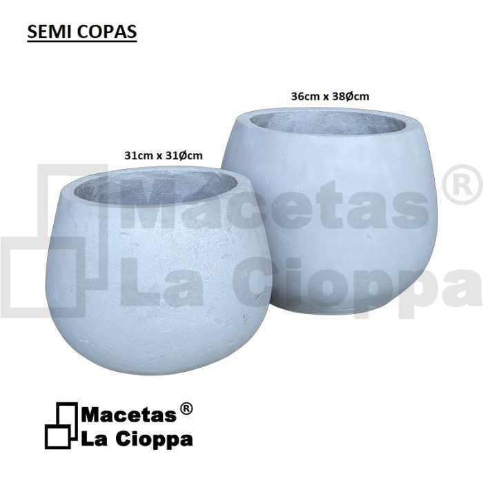 Maceta fibrocemento copa