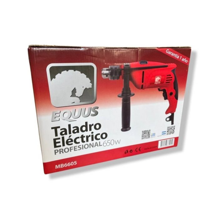 Taladro Eléctrico Equus Profesional 650w con Percutor - Imagen 2